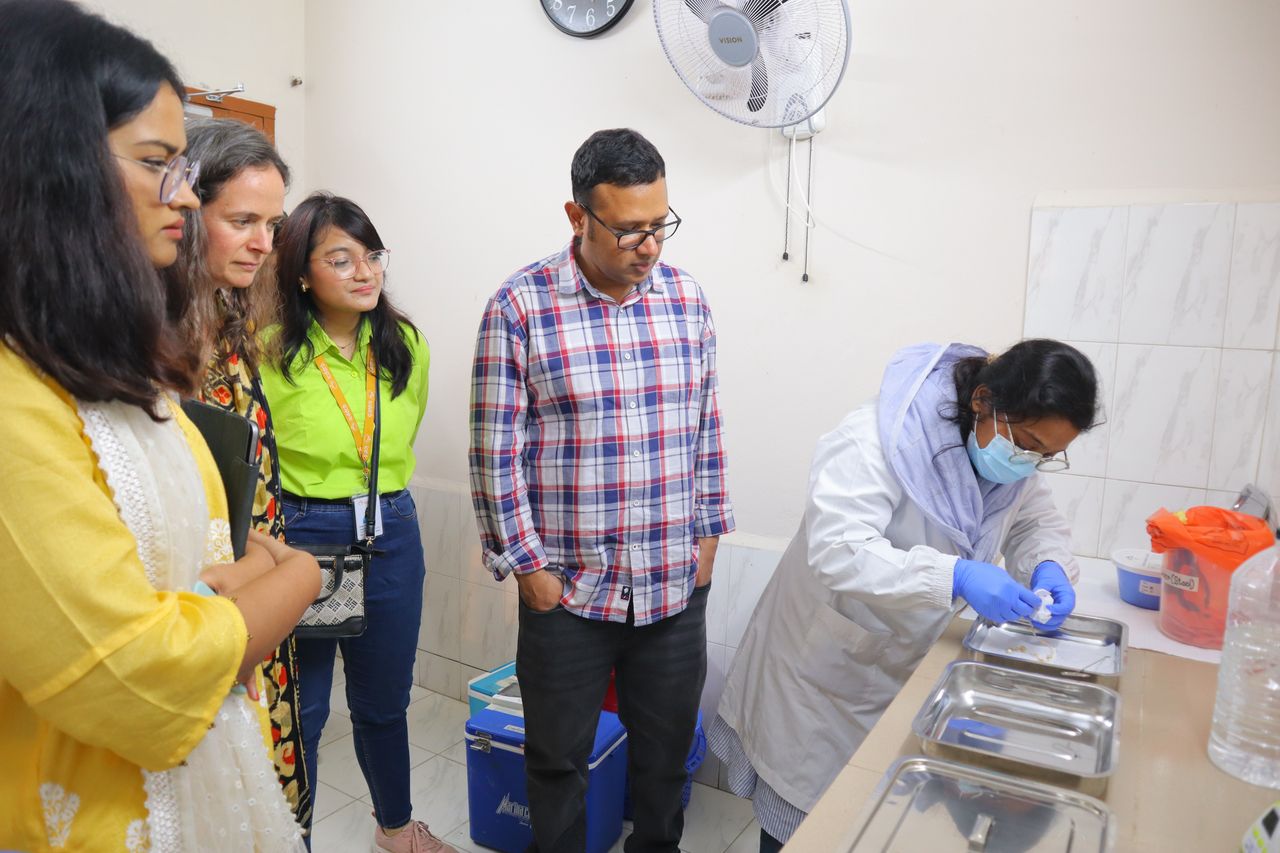Grembi Lab Matlab sample processing lab visit!